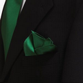 Kelly Green Silk Pocket Square